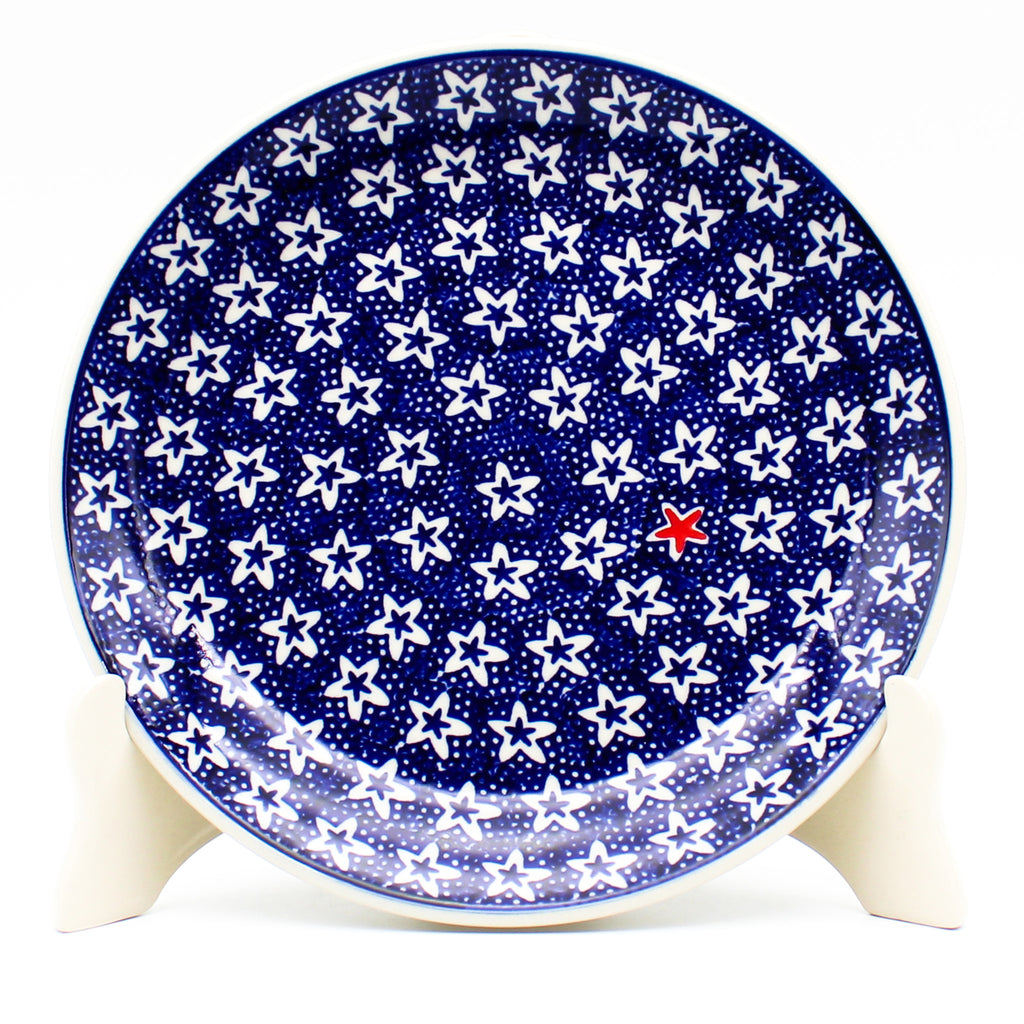 Luncheon Plate in Red Starfish