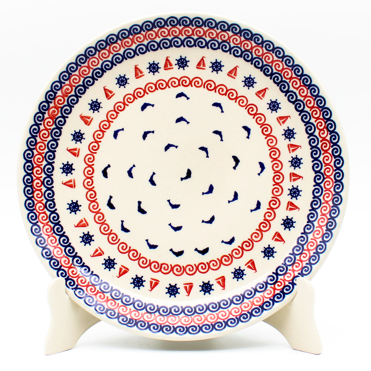 Manufaktura Dinner Plate 10" in Blue Helm