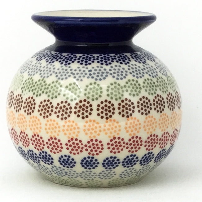 Round Vase in Modern Dots