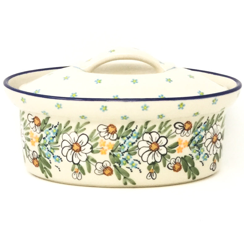 Oval Server w/Cover 1 qt in Spectacular Daisy