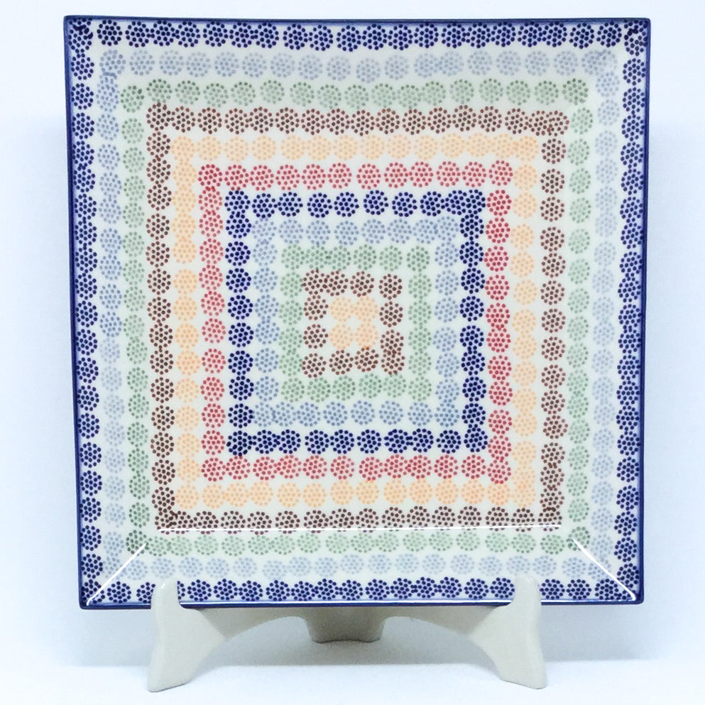 Square Platter in Modern Dots