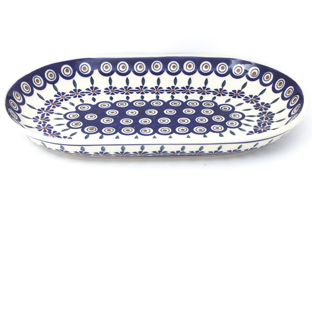 Md Oval Platter in Peacock