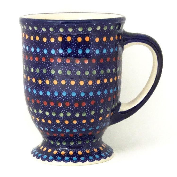 Pedestal Cup 12 oz in Multi-Colored Dots
