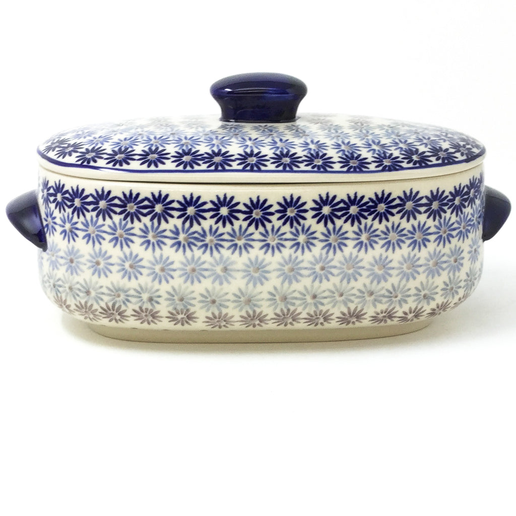 Polish Pottery Sm Covered Oval Baker 2qt in All Stars All Stars