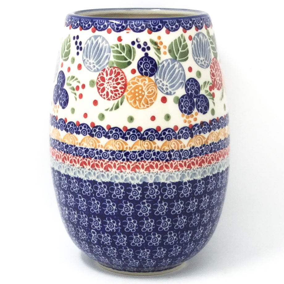 Polish Pottery Bouquet Vase in Modern Berries Modern Berries