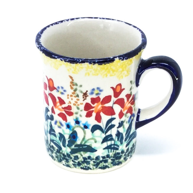 Polish Pottery Espresso Cup 4 oz in Country Summer Country Summer